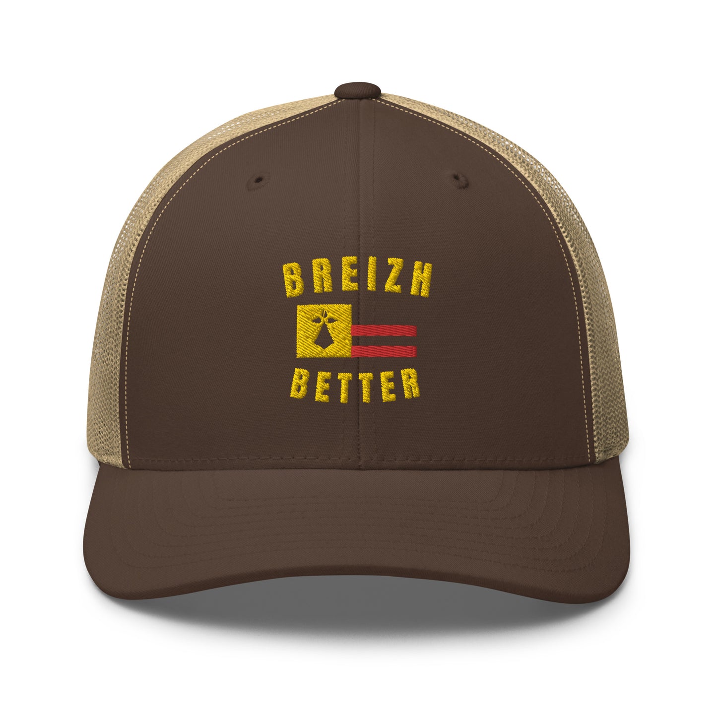 Casquette Trucker Breizhbetter Jaune Brodé