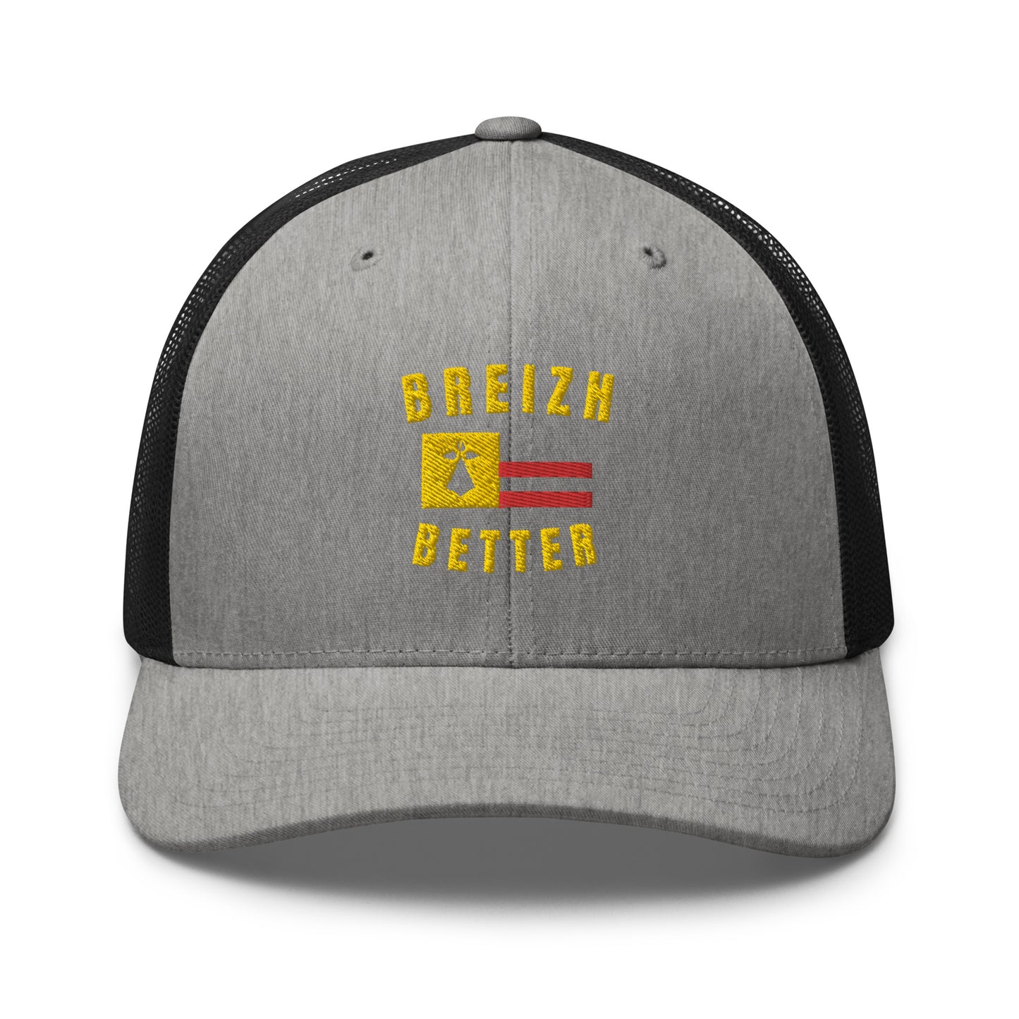 Casquette Trucker Breizhbetter Jaune Brodé