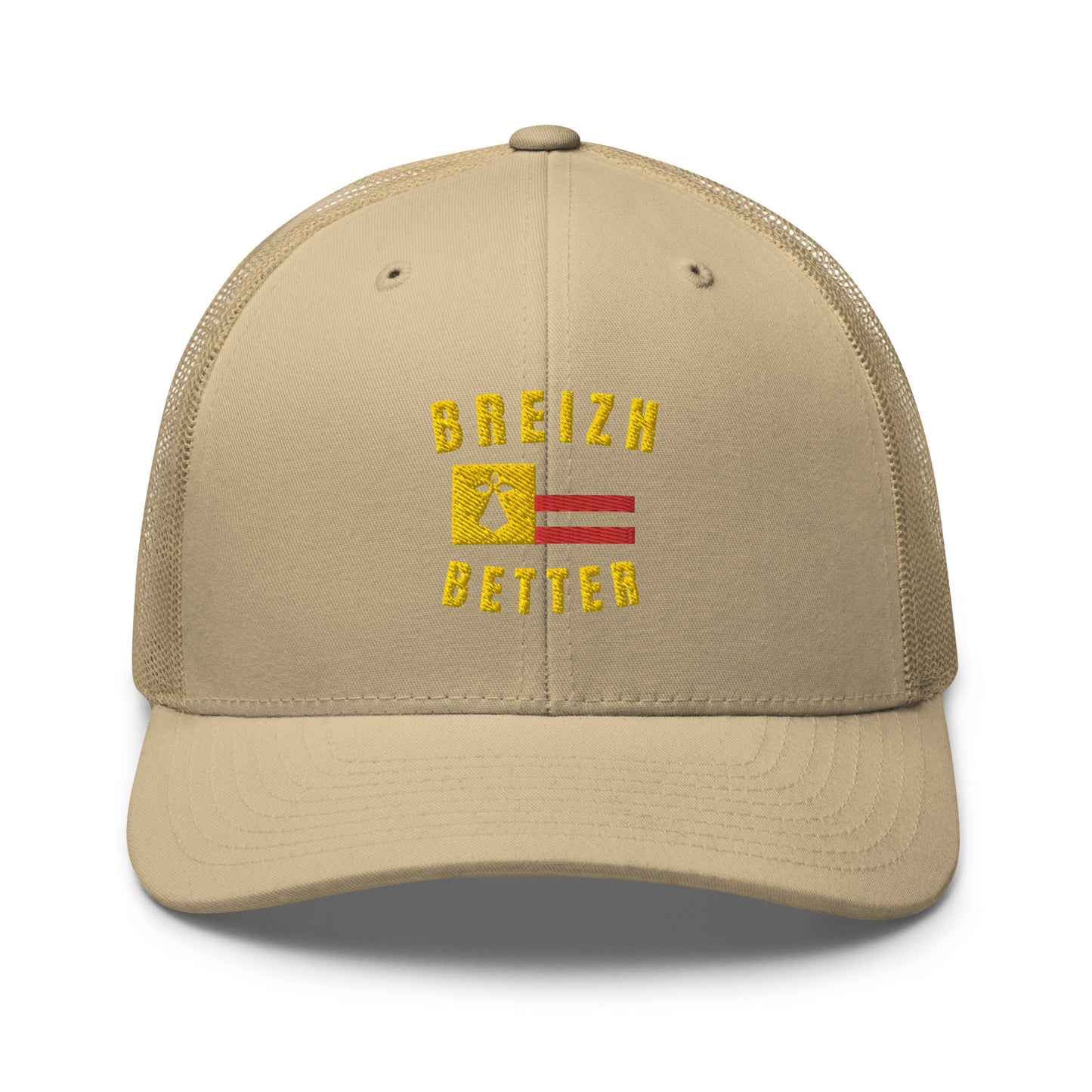 Casquette Trucker Breizhbetter Jaune Brodé