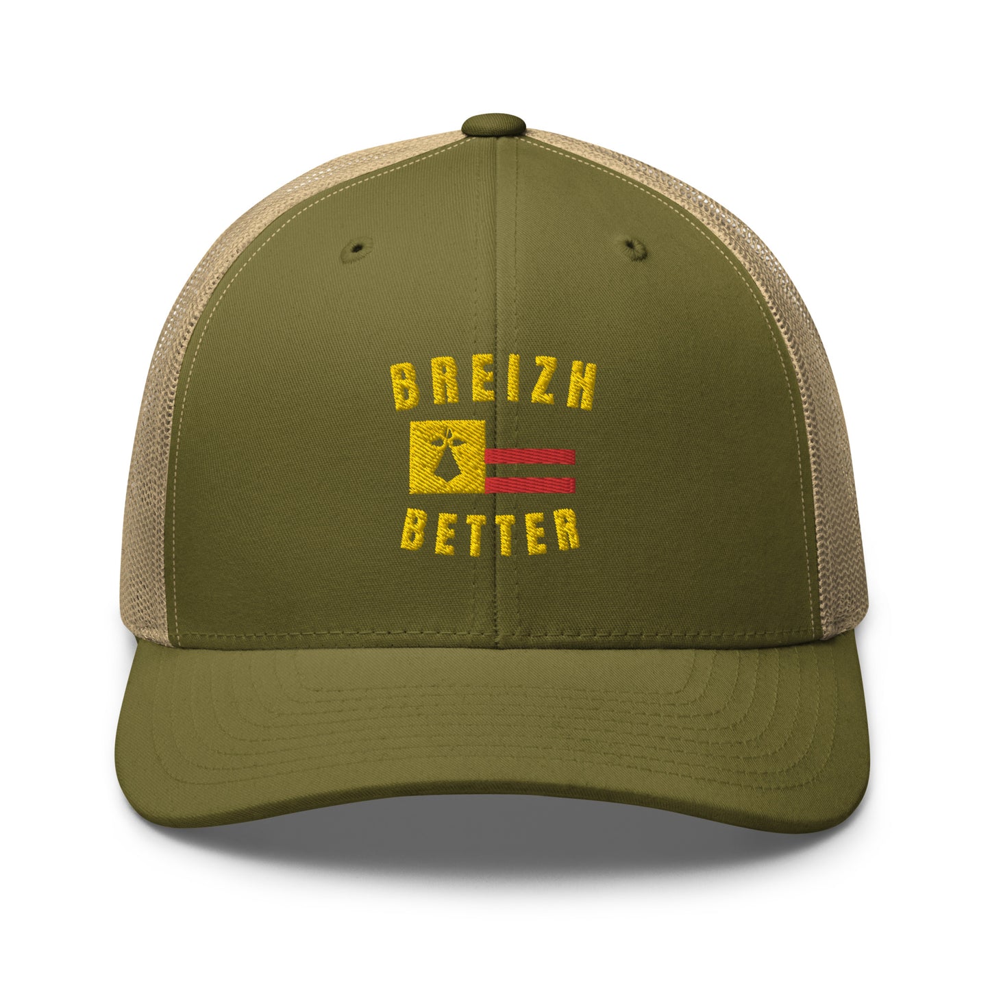 Casquette Trucker Breizhbetter Jaune Brodé