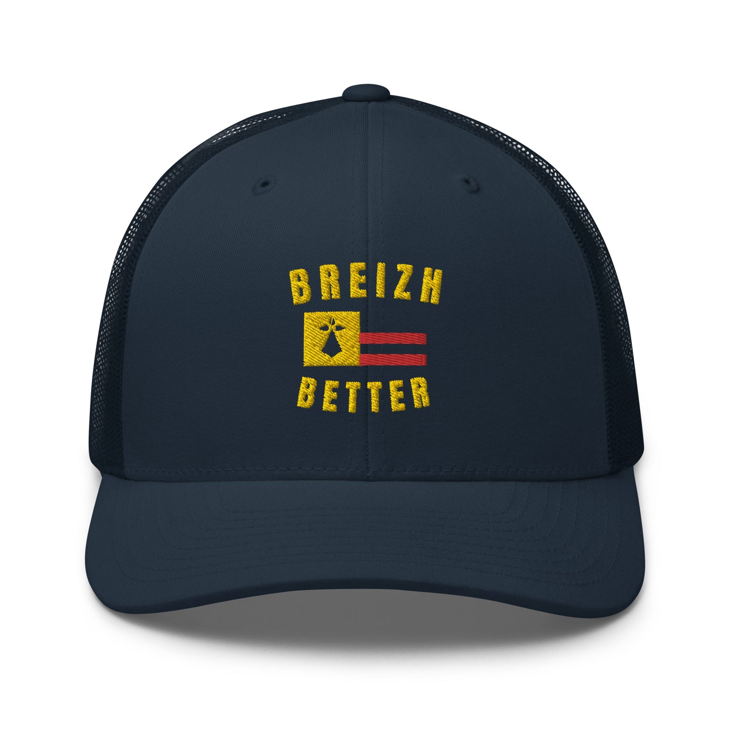 Casquette Trucker Breizhbetter Jaune Brodé