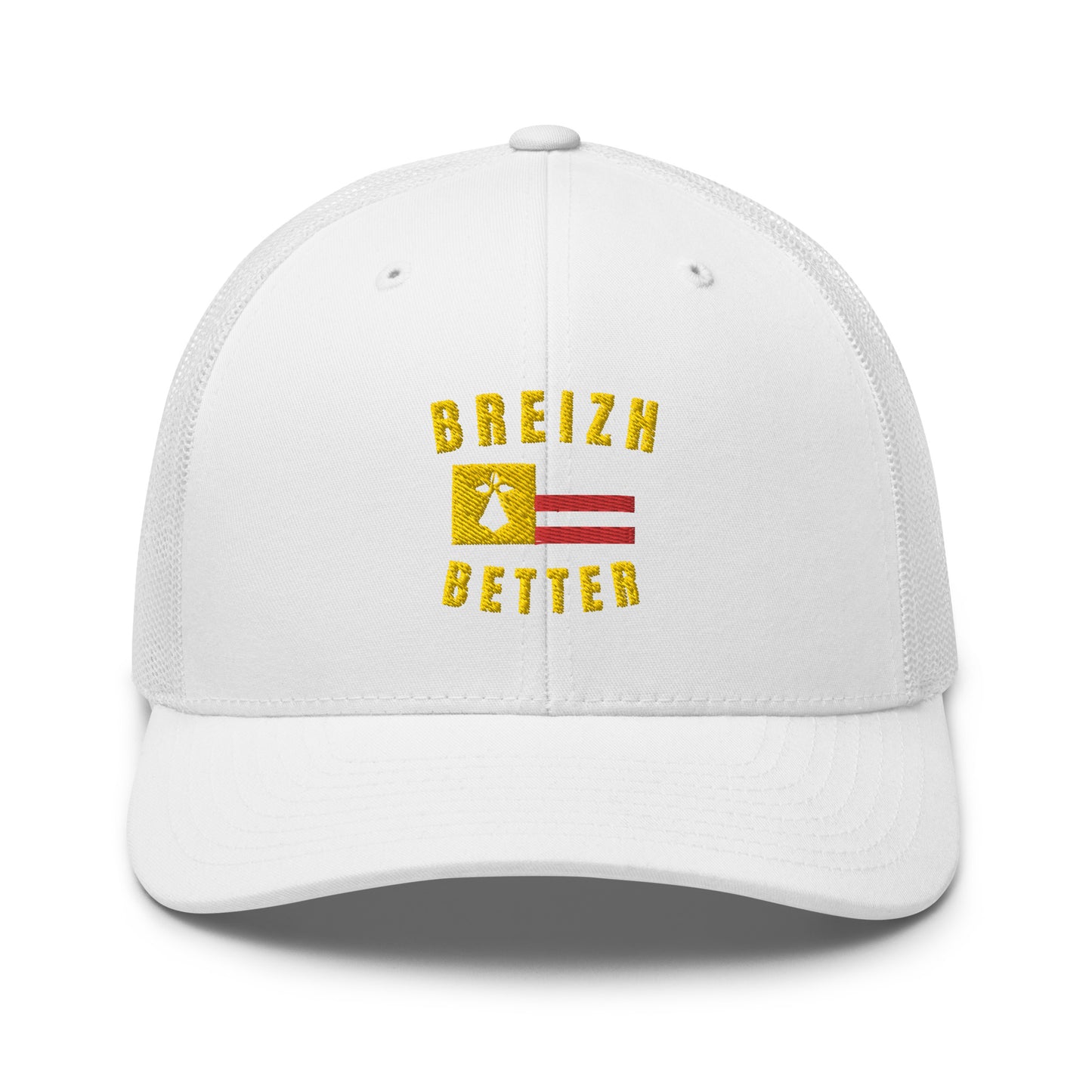 Casquette Trucker Breizhbetter Jaune Brodé