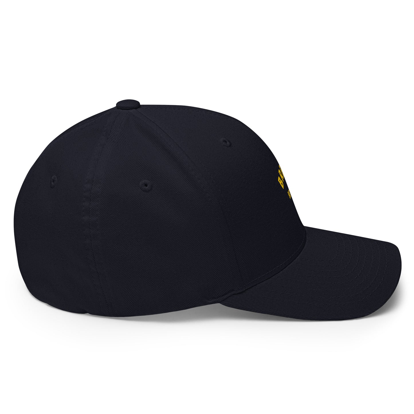 Casquette Structurée en Sergé Brezihbetter Jaune Brodé