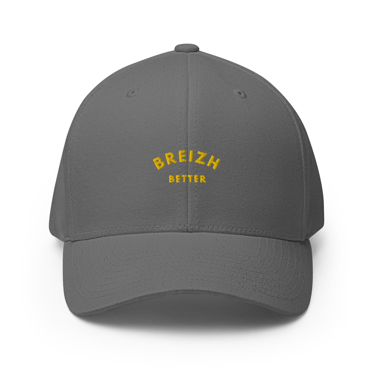 Casquette Structurée en Sergé Brezihbetter Jaune Brodé