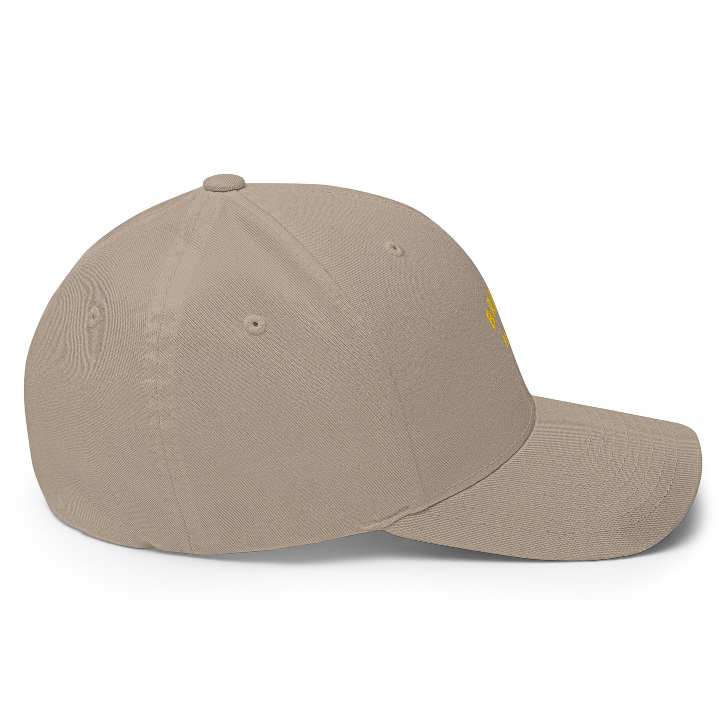 Casquette Structurée en Sergé Brezihbetter Jaune Brodé