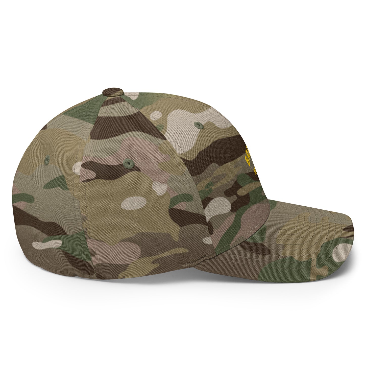Casquette Structurée en Sergé Brezihbetter Jaune Brodé