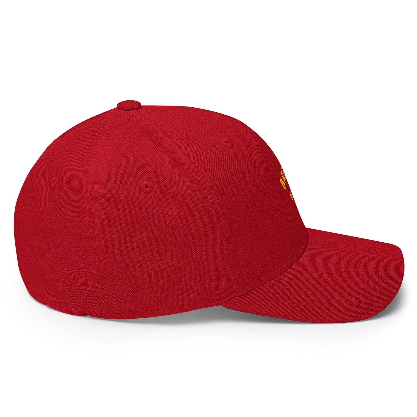 Casquette Structurée en Sergé Brezihbetter Jaune Brodé