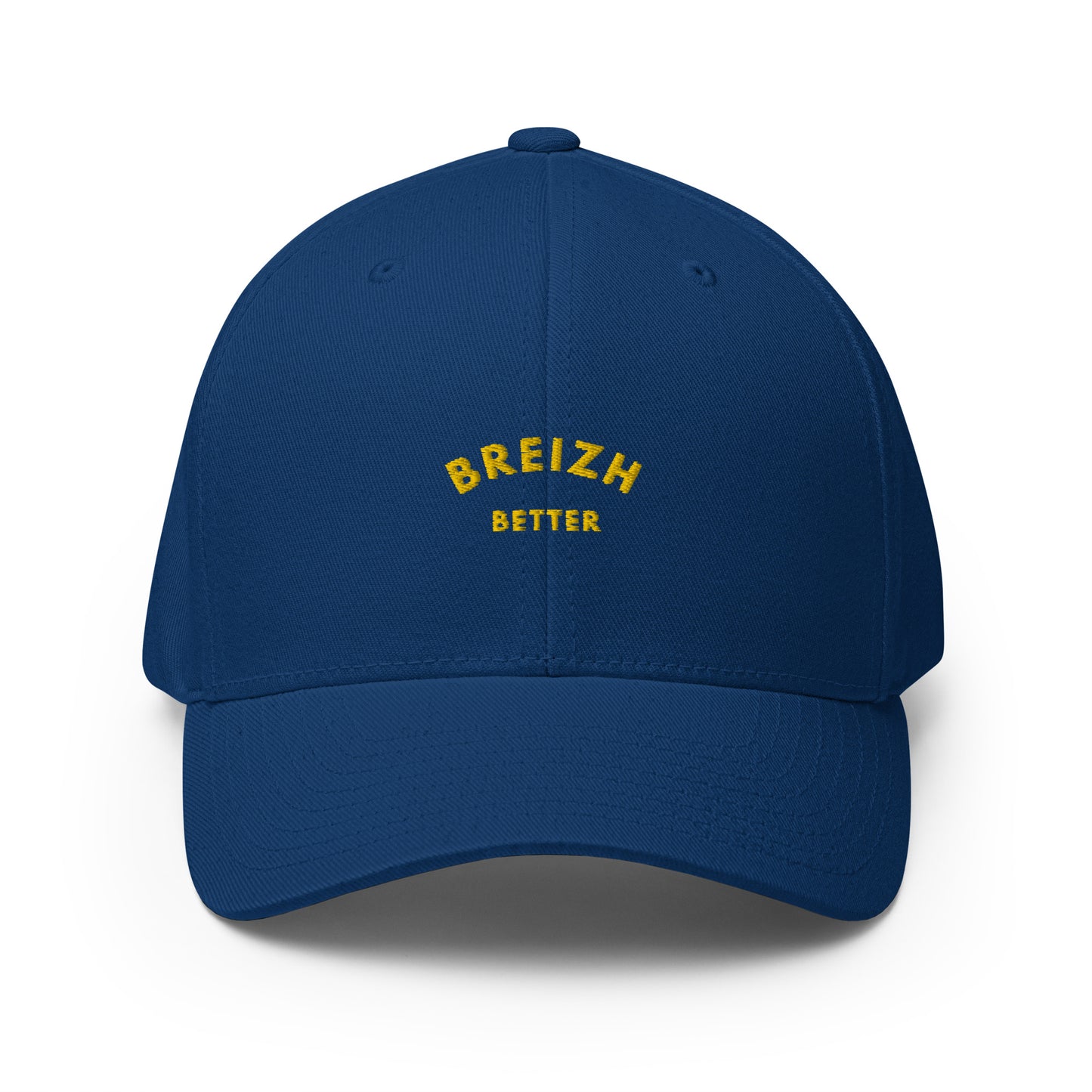 Casquette Structurée en Sergé Brezihbetter Jaune Brodé