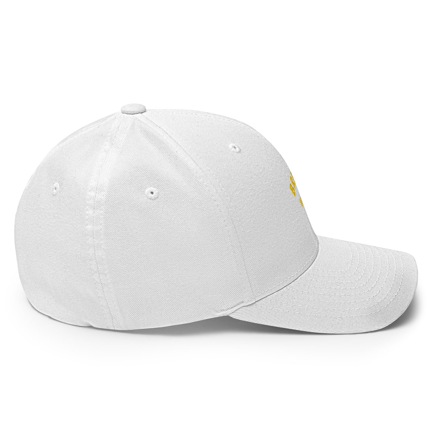 Casquette Structurée en Sergé Brezihbetter Jaune Brodé
