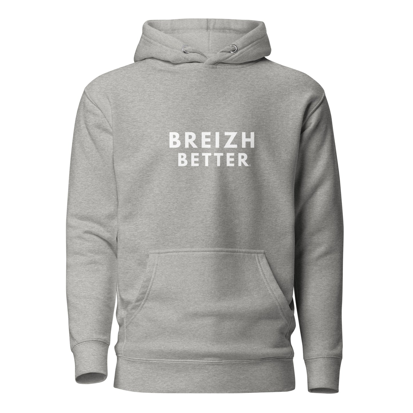 Sweat à Capuche Unisexe Breizhbetter Blanc