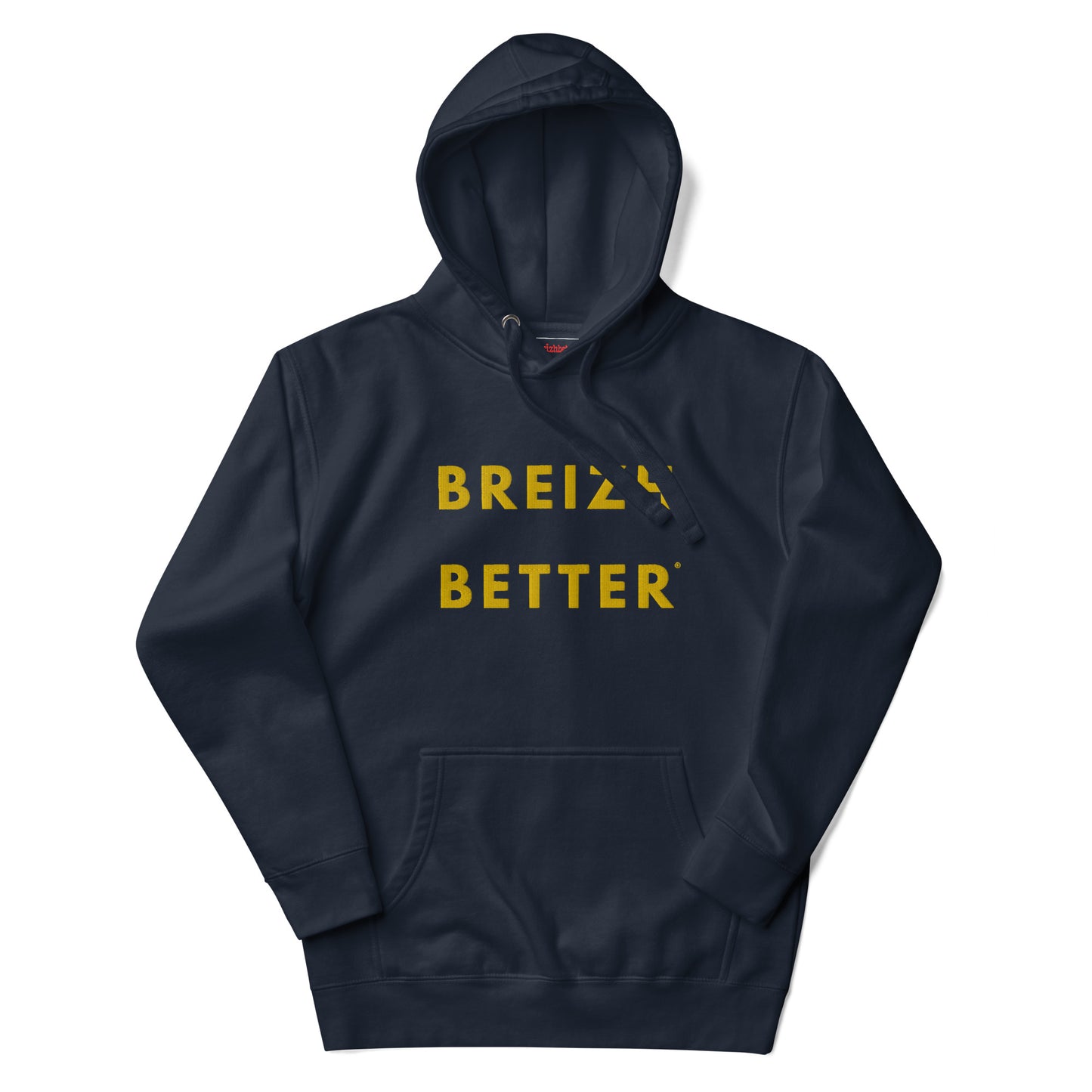 Sweat à Capuche Unisexe Breizhbetter Brodé Jaune