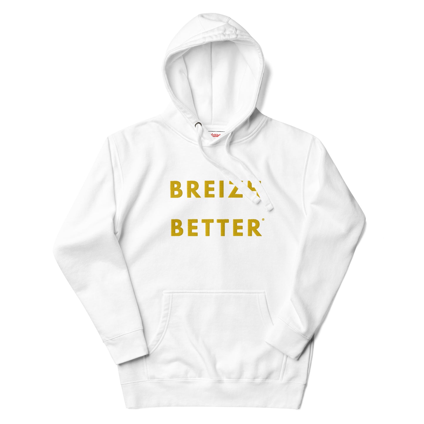 Sweat à Capuche Unisexe Breizhbetter Brodé Jaune