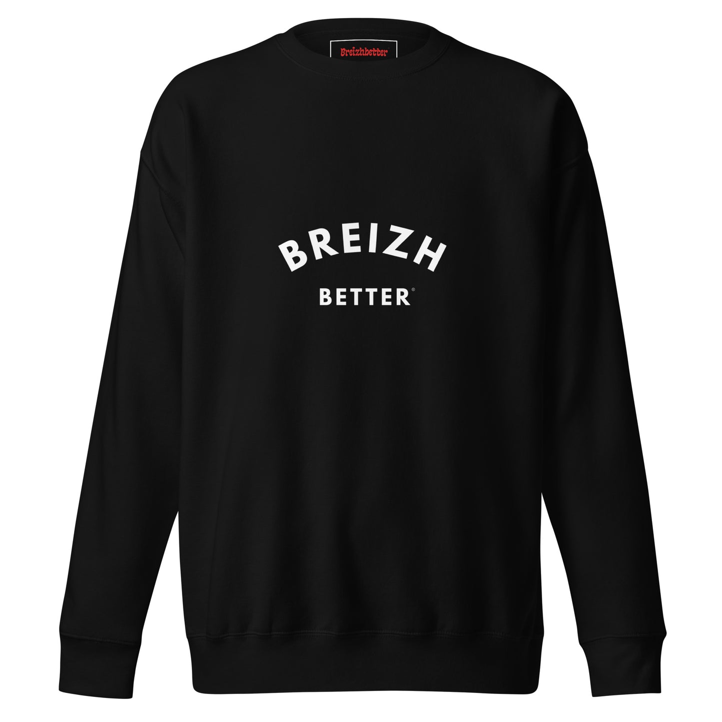 Sweatshirt premium unisexe Breizhbetter Blanc