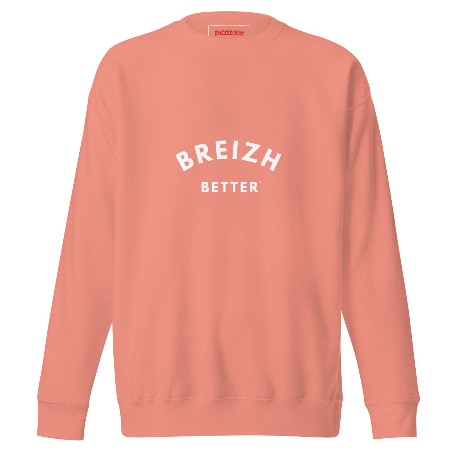 Sweatshirt premium unisexe Breizhbetter Blanc