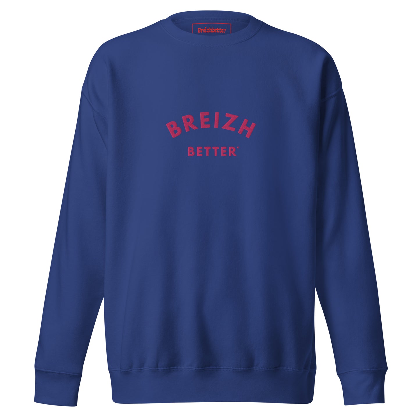 Sweatshirt premium unisexe Breizhbetter Rose Brodé