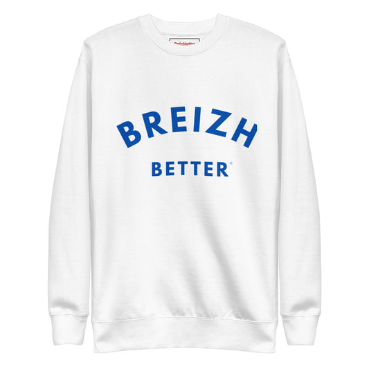 Sweatshirt premium unisexe Breizhbetter Bleu